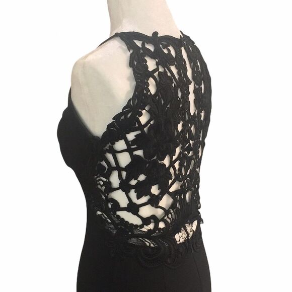 Jessica McClintock Vintage Black Mermaid Gown - Picture 10 of 16